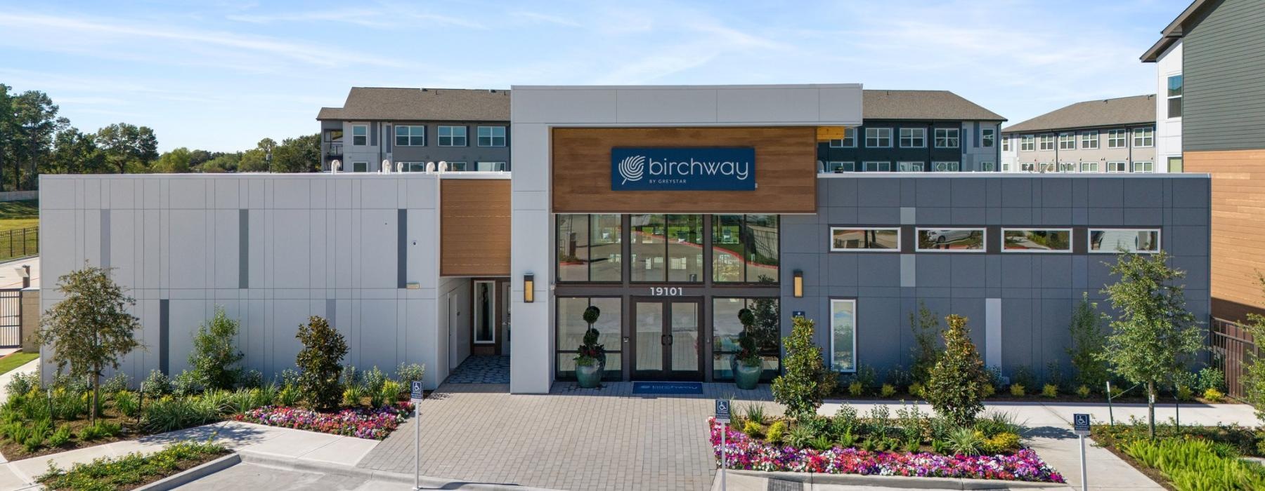 a building with a sign on it