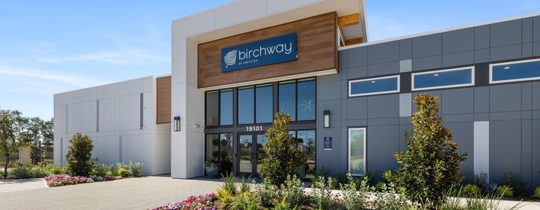 a building with a sign on the front