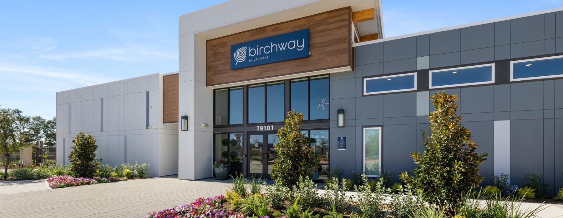 a building with a sign on the front